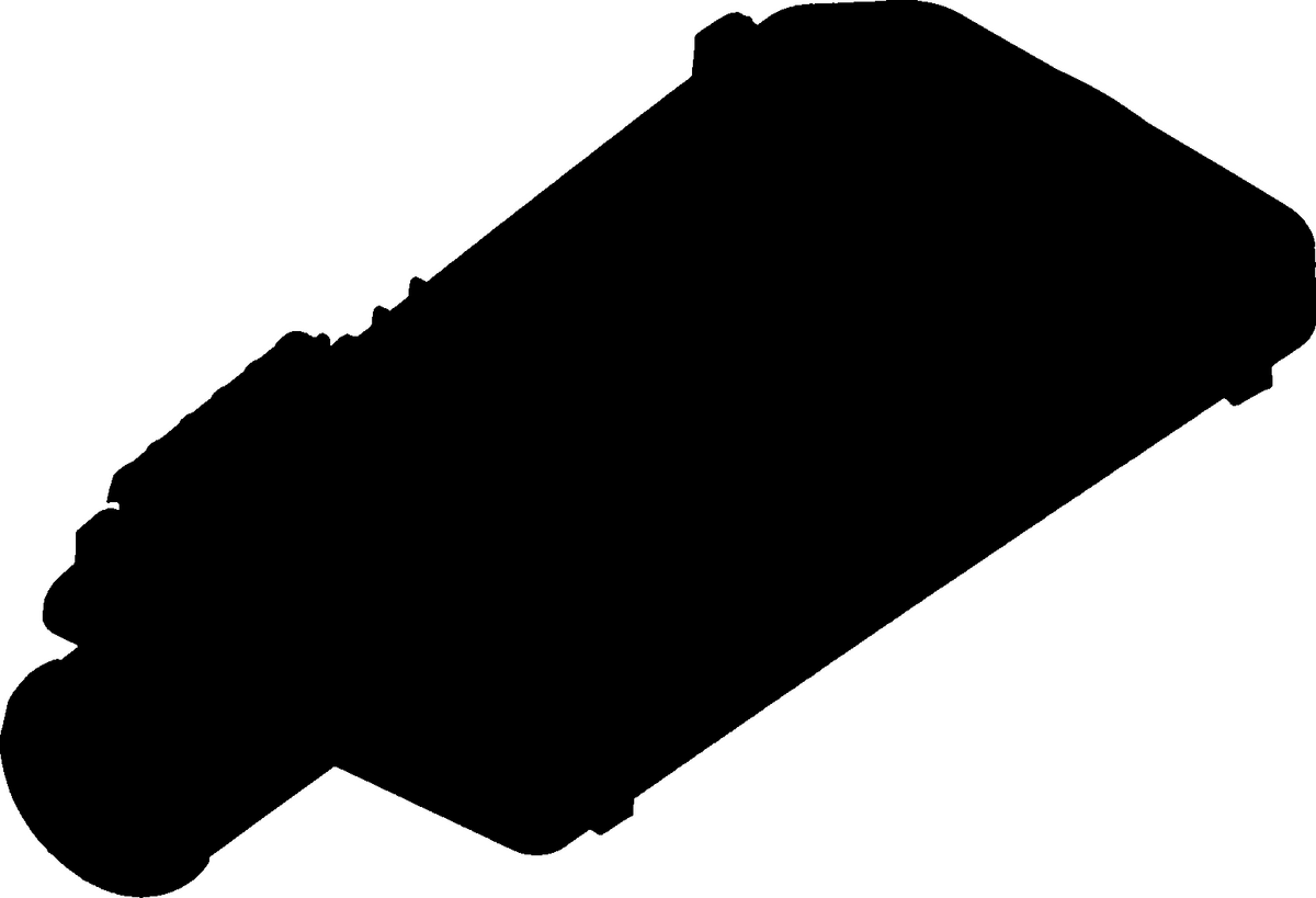 Dimensional silhouette drawing of the Butterfly Econo Series luminaire